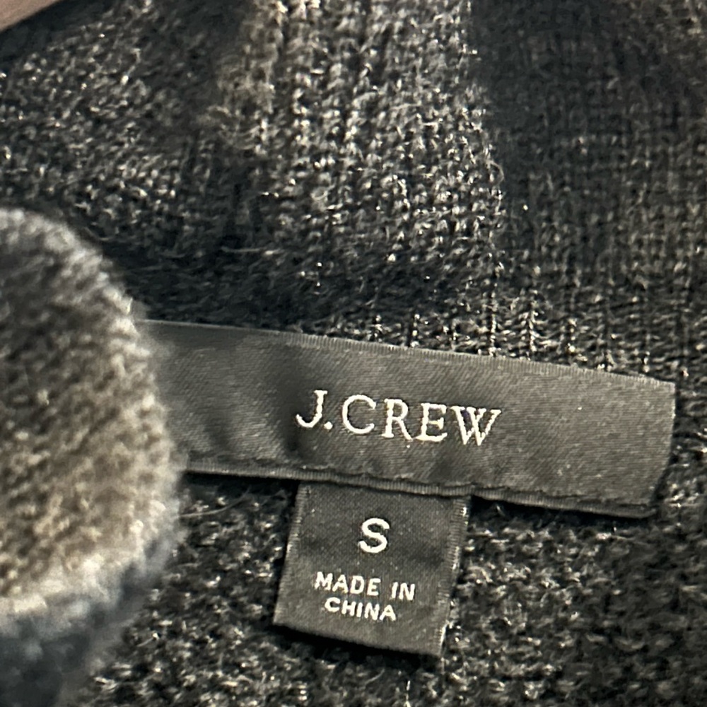 J Crew Alpaca Blend Ruffle Neck Sweater Gray Size S - Picture 4 of 13
